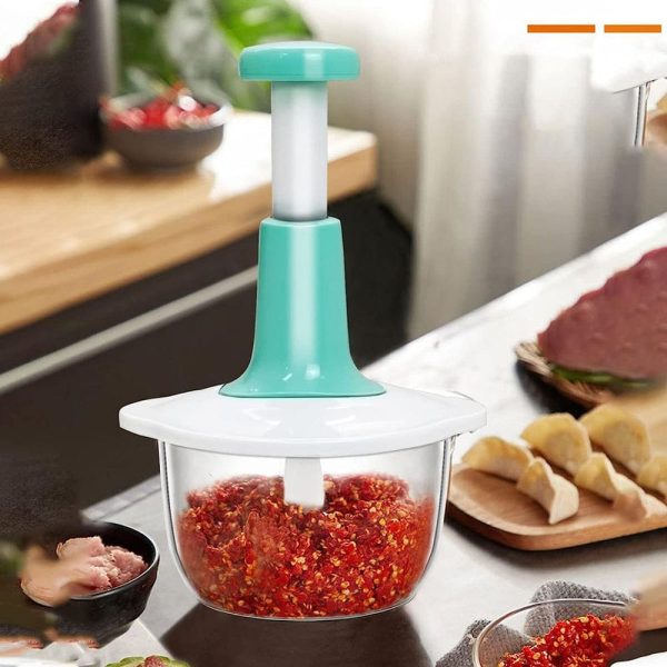 Manual Hand Push Chopper| Vegetable and Meat Grinder